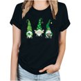 thumbnail image 2 of T-Shirt de la Saint-Patrick pour Femmes Mode Saint-Patrick Imprimé Col Rond Manches Courtes T-Shirt Décontracté Haut T-Shirts de la Saint-Patrick pour Femmes, 2 of 4