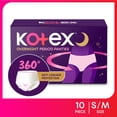 thumbnail image 3 of Kotex Overnight Period Panties (Small/Medium Size, Pack Of 10 Panties) For Heavy Flow Period Protection | With 360 Degree Anti-Leakage Design & Airy-Soft Fabric | 1 Panty = ~3 Regular Pads, 3 of 4