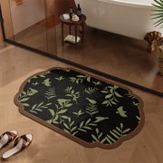 Dvkptbk Bath Mat, Super Absorbent Bathroom Rugs Non Slip, Quick Dry Entrance Door Bath Rugs, Machine Washable Shower Mat, Carpet Bathmat for Bathroom Floor, Tub and Shower