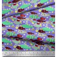 thumbnail image 3 of Soimoi Rayon Crepe Fabric Fish Cartoon Printed Craft Fabric by The Yard 46 Inch Wide, 3 of 3