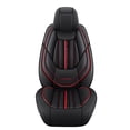 thumbnail image 3 of Maidao 2PCS Front Car Seat Covers Leather for Subaru for Forester 2003-Present 2 Seats Airbag Compatible Leather Waterproof Front Set Cushion Protector Black, 3 of 6