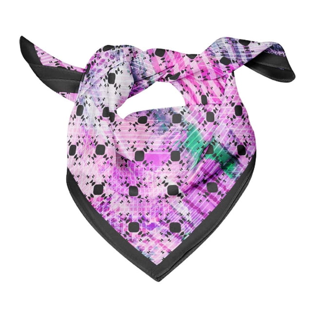 Bimba Cotton Voile Rectangular Printed Scarf Women Wrap Bandanas-40 x 40 Inches
