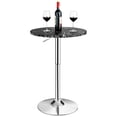 thumbnail image 2 of Costway Lot de 4 Tables de Bar Bistro Rondes Hauteur Réglable Pivotement à 360 Degrés Noir, 2 of 10
