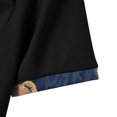 thumbnail image 3 of Shirts for Men, Mens Lapel Color Buttons Outdoors Short Sleeve Turndown Collar Blouse Shirt, 3 of 5
