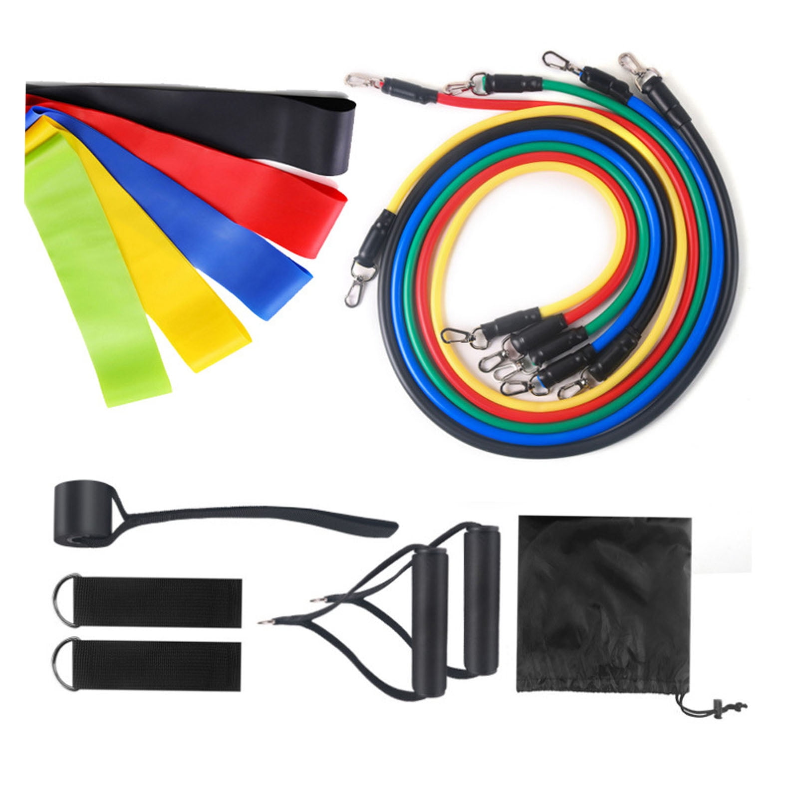 Exercise Tube Band,16PCS Exercise Tube Band Resistance Fitness Band Stackable Resistance Band Professional Grade