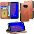 thumbnail image 1 of [PST] Samsung Galaxy S8 Case, Leather Magnetic Card Slot Wallet Folio Flip Case Cover, 1 of 6