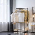 thumbnail image 4 of Dvkptbk Coat Rack Double Pole Clothes Hanger Hanging Clothes Hanger Multifunctional Bedroom Clothes Hanger Storage Box Can Be Placed The Bottom Floor Organization and Storage, 4 of 6