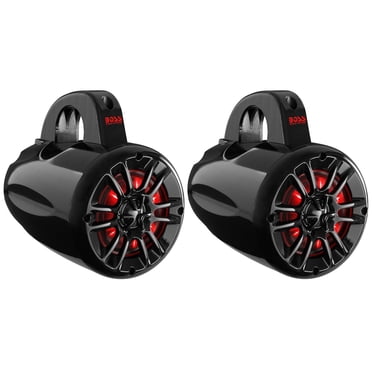 BOSS Audio Waketower 400 Watts MAX Étanche aux Intempéries Marines Paire de Haut-Parleurs 4 Po