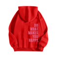 thumbnail image 4 of RKSTN Sweat à Capuche pour Femmes Imprimé Lettre Ample Décontracté Mode Sweat à Capuche Manches Longues, Tenues d'Automne, 4 of 5