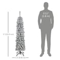 thumbnail image 3 of HOMCOM Arbre de Noël Artificiel de 5 Pieds avec Branches Réalistes Vert, 3 of 9