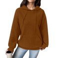 thumbnail image 2 of WEAIXIMIUNG Chandails en Molleton pour Femmes Sans Capuche Chats Chandail Ample à Manches Longues Patchwork, 2 of 6