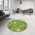thumbnail image 4 of Ahgly Tapis Rectangulaire Lavable en Machine Intérieur Transitionnel Vert Pistache, 2 Pieds x 5 Pieds, 4 of 7