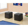 thumbnail image 2 of Ens. poufs en similicuir Monarch Specialties, 2 of 2