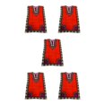 thumbnail image 1 of maskred Robe de Vacances de Plage de Mode pour Femmes Boho Ethnique Élégante Robe en Vrac Orange 5Set, 1 of 6
