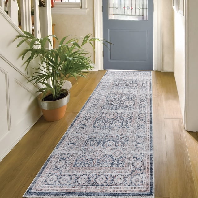 BY COCOON 2'x6' Runner Rug| Carpet Runner Kitchen Rug Kitchen Runner Washable Rug Entryway Rugs Hallway Runner Kitchen Mat Small Rug Runners Rugs for Hallway Non Slip Kitchen Carpet (60 Cm x 180 Cm)