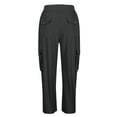 thumbnail image 4 of iHPH7 Joggers pour Femmes Pantalons Cargo Femmes Pantalons à Séchage Rapide Femmes Pantalons Y2k Pantalons Taille Haute pour Femmes Pantalons Cargo de Randonnée Femmes Pantalons Cargo pour Femmes Gris Foncé L, 4 of 7