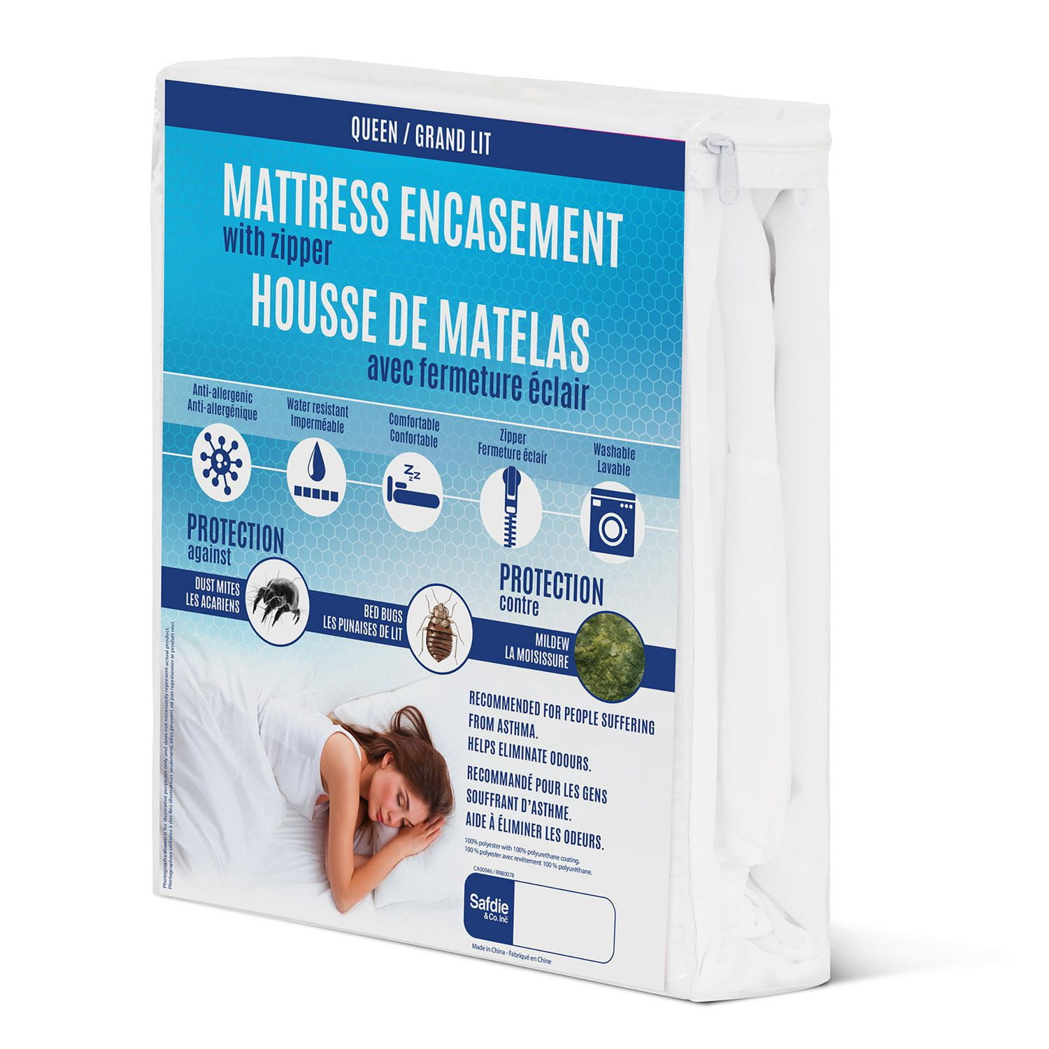 Safdie & Co. Mattress Encasement D White