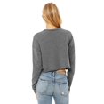 thumbnail image 2 of Bella Plus Canvas B53205076 Womens Cropped Crew Fleece, Deep Heather - Extra Large, 2 of 2