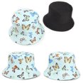 thumbnail image 3 of Birdeem Summer Sun Protection Fashion Butterfly Print Outdoor Sun-Hat Fisherman Bucket Hat Cap, 3 of 6