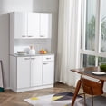 thumbnail image 2 of HOMCOM Modern Buffet with Hutch, Kitchen Cabinet with Storage Cupboard, 2 of 9