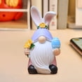thumbnail image 5 of Fwttom Décorations de Pâques Statue de Nain de Jardin Figurines de Collection Statue Miniature en Résine Nain de Jardinage, 5 of 5