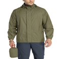 thumbnail image 1 of 33 000ft Men‘s Packable Rain Jacket Hooded Lightweight Waterproof Rain Shell Jacket Raincoat for Hiking Golf Cycling, 1 of 7