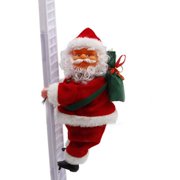 Electric Santa Claus Climbing Ladder Gift with Gift Bag for Kids Toy