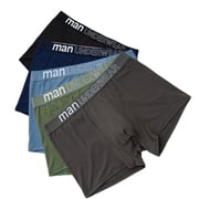 Lovzfmll 5 Pack Men's Underwear Cotton Boxer Briefs, Breathable Soft Shorts, Comfortable for Everyday Wear