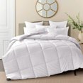thumbnail image 1 of Puredown® All Season Down Comforter Stripe White, 1 of 5