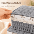 thumbnail image 2 of MEHOOM 3 Pcs Wicker Basket, Baskets for Organizing, Storage, Woven Storage Baskets for Bedroom, Closet, Table, or Living Room (Gray), 2 of 10