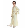 thumbnail image 4 of Hiiyo Big Girls Long Sleeve V-Neck Kaftan Maxi Dress Abaya Robe, 4 of 5