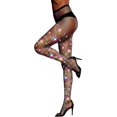 thumbnail image 1 of ORUYROP Collants Taille Haute Aguichant Résille Scintillante avec Strass Bas de Fête en Maille, 1 of 3