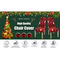 thumbnail image 2 of AMERTEER Christmas Chair Covers Stretch Washable Christmas Chair Protector Slipcovers for Kitchen Home Dining Room, 2 of 6