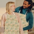 thumbnail image 2 of Cooking Apron for Women and Men Cotton Linen Blend Adjustable Kitchen Apron Rainproof Oil-Resistant with Heat Transfer Print 26.77 in x 21.65 in, 2 of 6