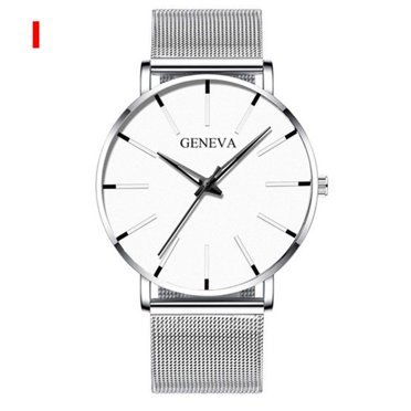 Cameland Montres Mode Ultra Fines pour Couple Hommes et Femmes, Montre d'Affaires en Maille d'Acier Inoxydable à Quartz