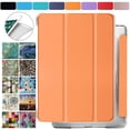 thumbnail image 1 of iPad Mini 5th Gen 2019 7.9 Inch [ Mini 5 ] A2133 A2124 A2126 MUXH2LL/A MUXF2LL/A MUXG2LL/A Shock Proof Magnetic Dual Angle Stand with Honeycomb Pattern Clear Back Cover - Orange, 1 of 8