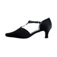 thumbnail image 3 of FLORAL Maribel Women's Wide Width Rhinestone Accent T-Strap Heels, 3 of 6