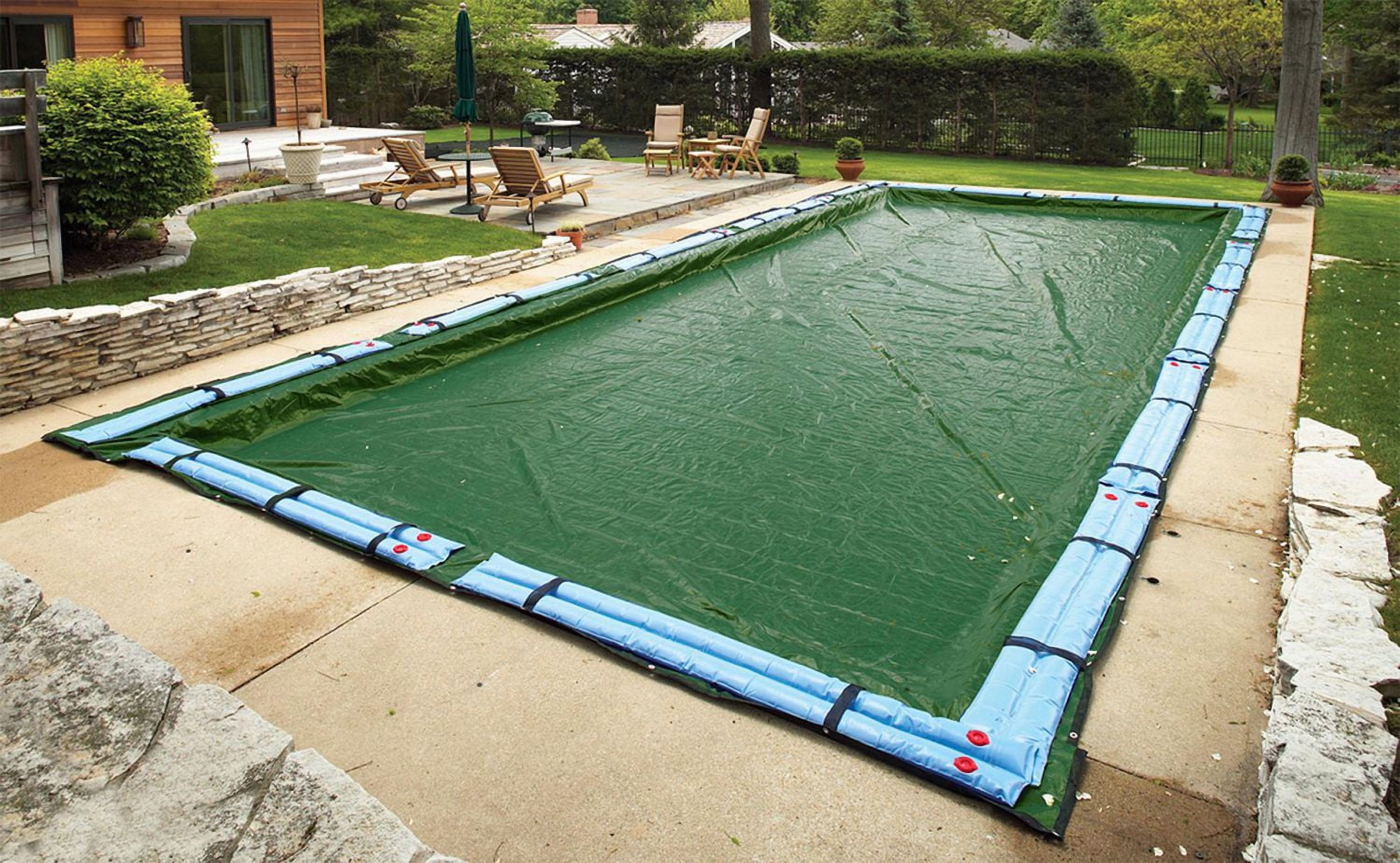 Blue Wave Couverture hivernale pour piscine creusée - rectangulaire, garantie de 12 ans