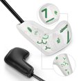 thumbnail image 4 of facefd 10 Pcs/ensemble Couvre-Chef de Clubs de Golf Motif Mode Portable Couvre-Chef Décoratif Exercice Golf Garde Cadeaux Débutant Blanc, 4 of 5