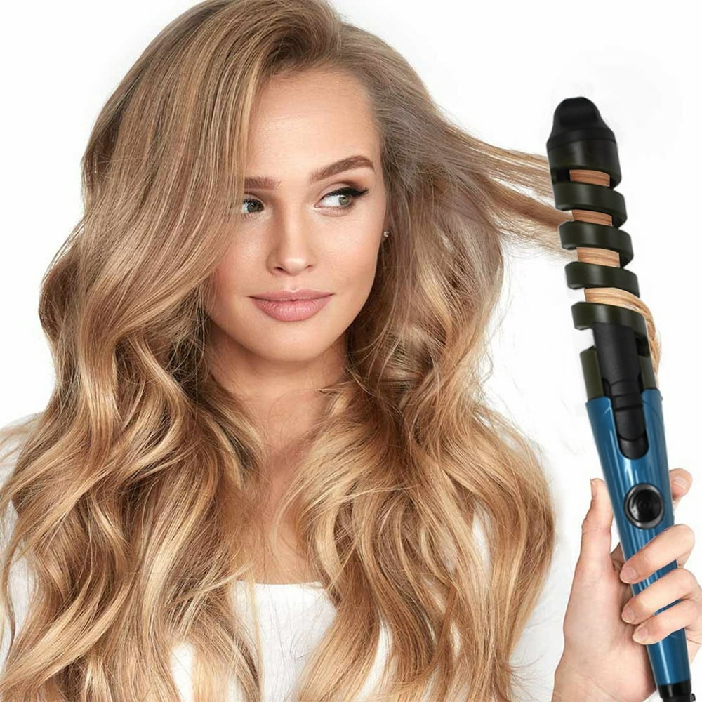 KEINXS Mcolor Curling Iron  Auto Curling Iron Automatic Rotating Hair Curler  Fast Heating Rechargeable Curling Wand Hair Wavers Hair Styling Irons Hair Curlers Easy Use for Long Short Ha
