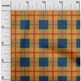 thumbnail image 3 of oneOone Polyester Lycra Dark Navy Blue Fabric Madras Check Sewing Craft Projects Fabric Prints By Yard 56 Inch Wide, 3 of 4