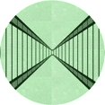 thumbnail image 1 of Ahgly Company Machine Washable Indoor Round Transitional Mint Green Area Rugs, 5' Round, 1 of 7