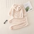thumbnail image 3 of PatPat 2-piece Toddler Girl/Boy Ear Design Fuzzy Hoodie Sweatshirt and Pants, 3 of 6