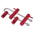 thumbnail image 3 of Support d'Escalade en Aluminium, Descendeur, Rampe de Descente, Barre de Support, Engrenage de Friction Réglable, 4 Barres, Rouge, 3 of 9