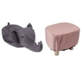 thumbnail image 1 of Small Ottoman Footstool, Decorative Animal Footrest With Anti Slip Silent Stickers Floor Foot Stool For Living Room Bedroom Wedding, 1 of 8