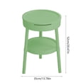 thumbnail image 3 of Multifunctional Side Table with Drawer Storage | Modern Bedside Table & Study Desk for Living Room Bedroom Office | White Pink Beige Green Plastic, 3 of 6