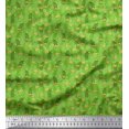 thumbnail image 1 of Soimoi Poly Georgette Fabric Moroccan,Stripe & Beetle Insects Printed Fabric 1 Yard 42 Inch Wide, 1 of 3