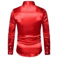 thumbnail image 3 of maskred Hauts à Manches Longues pour Hommes - Fonctionnel Anti-Froissement Durable et Chic Bonne Coupe pour Corps Normal Chemise de Travail Décontractée Rouge G, 3 of 6
