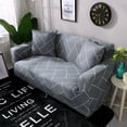 thumbnail image 4 of TFixol Elastic Sofa Slipcover with Free Pillowcase, Durable Polyester Fabric, Fits 90-140cm Single Seats, Multicolor Design, 4 of 6