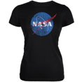 thumbnail image 1 of NASA T-Shirt Doux pour Juniors Noir à Logo Usé, 1 of 1